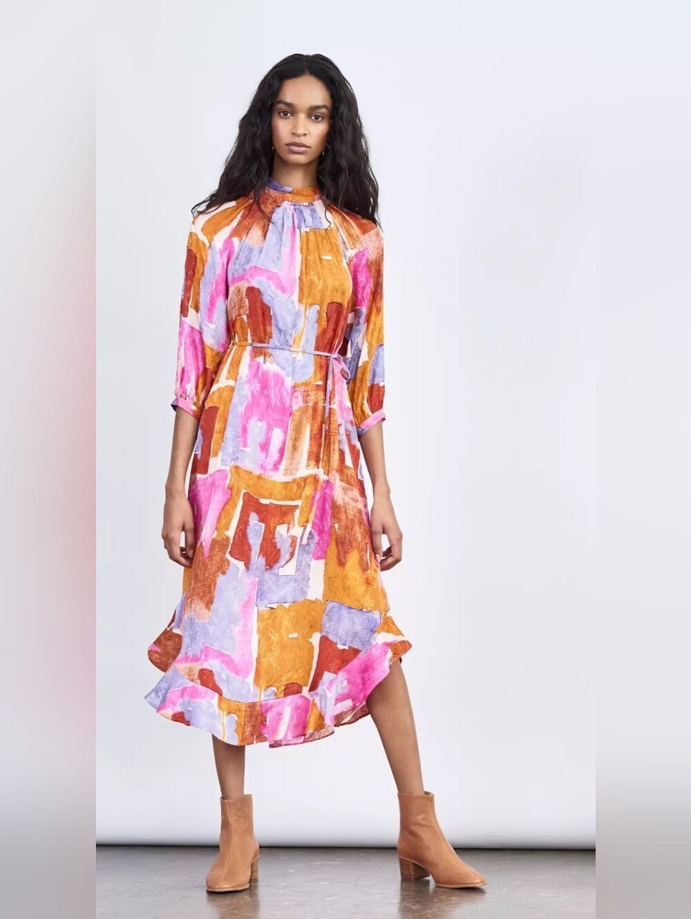 Maeve Jessamine Mock Neck Maxi Dress Size XS /P